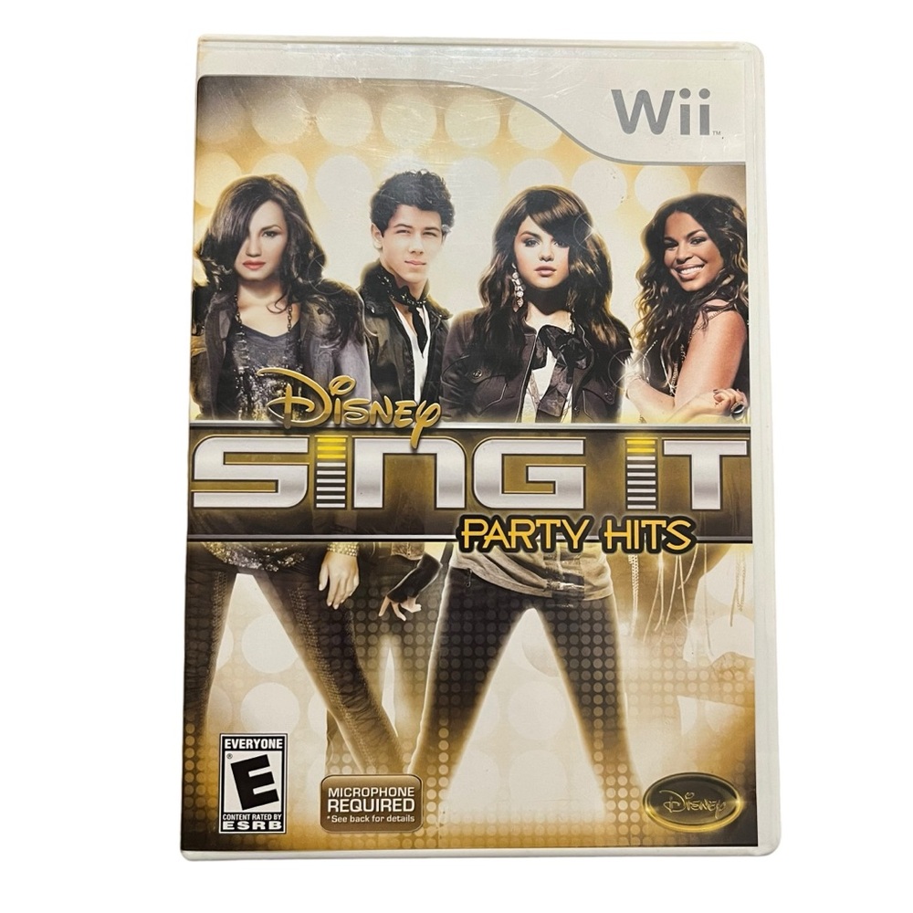 Nintendo Wii Disney Sing It: Party Hits- Complete w/ Manual - Tested And Working